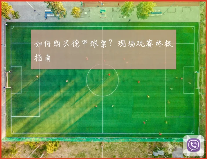 如何购买德甲球票？现场观赛终极指南